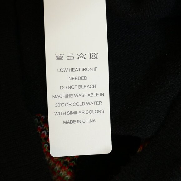 V28 Christmas Sweater Button Front Santa Snowman Tree - Picture 12 of 15